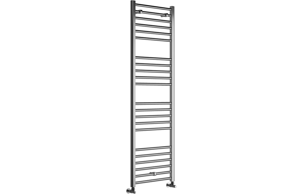 1600 x 500 Heated Towel Radiator Chrome Straight