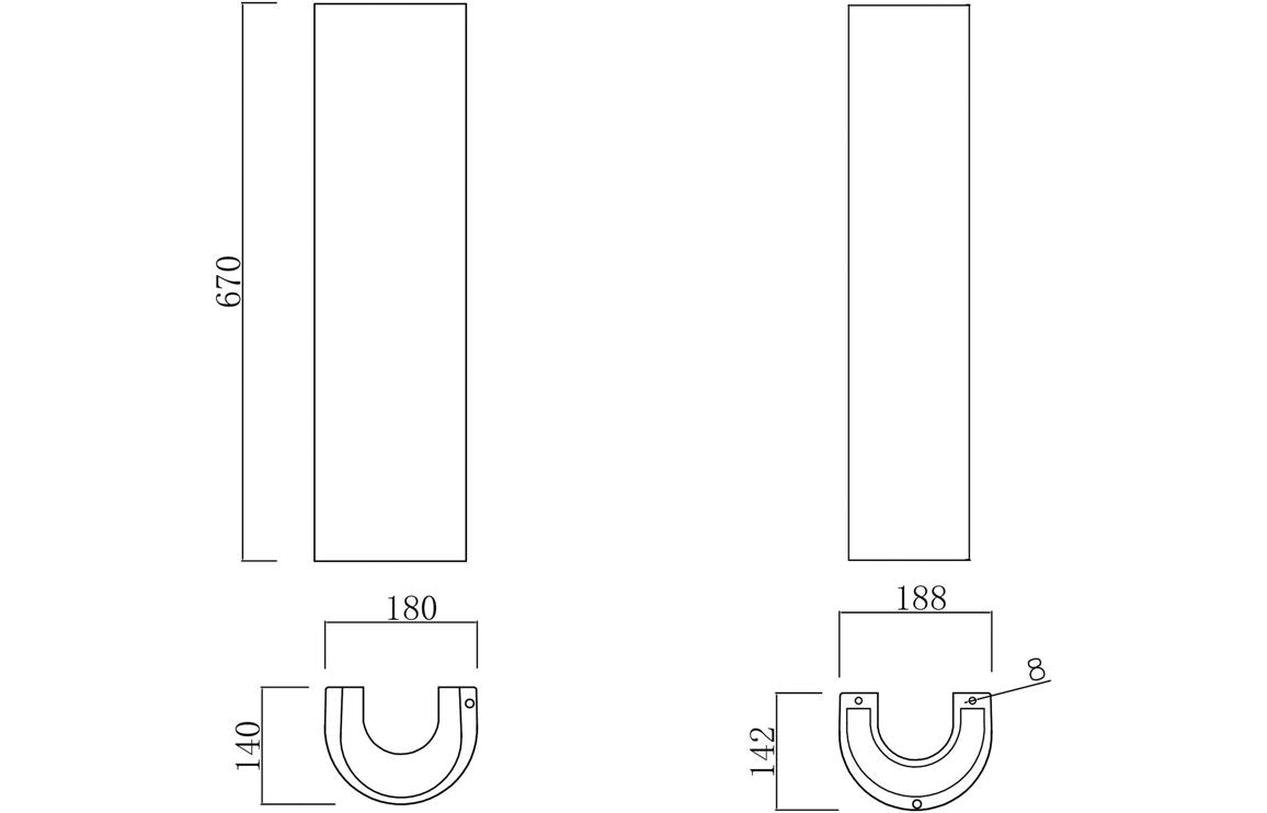 Rio 500 Basin & Full Pedestal