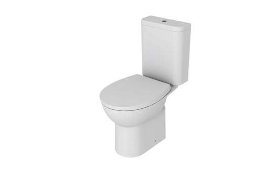 Star Open Back Toilet Pan, Cistern & Soft Close Seat